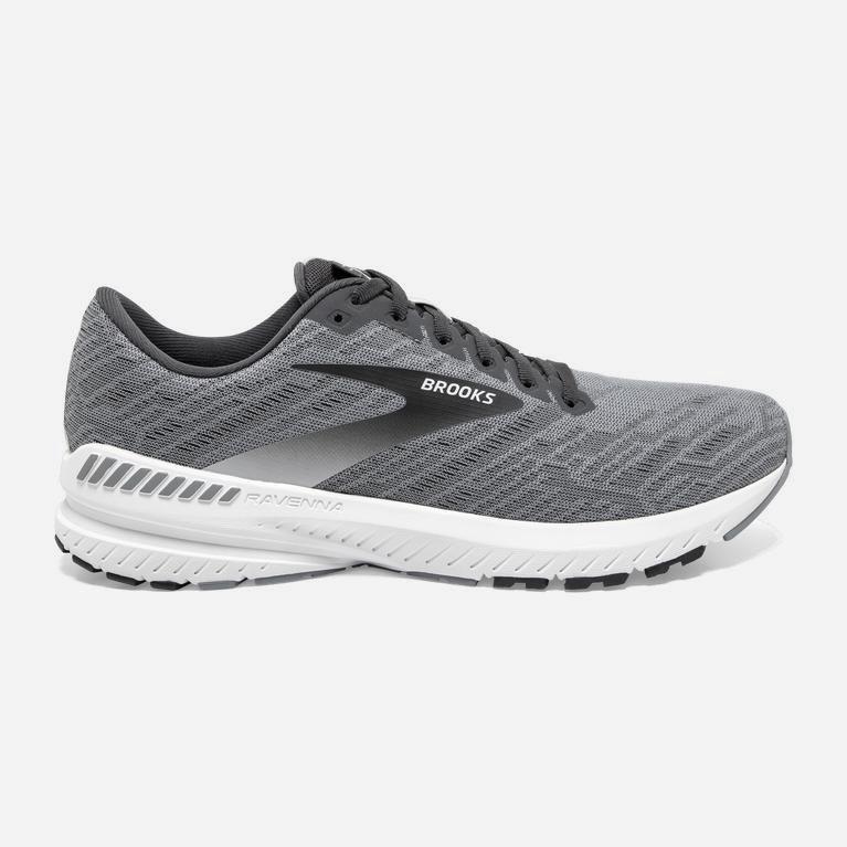 Brooks Ravenna 11 Israel - Men's Road Running Shoes - Grey/Ebony/White (45871-LIXR)